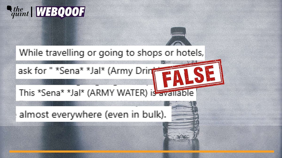 <div class="paragraphs"><p>Fact-Check | The viral claim about 'Sena Jal' being available in the market is false.</p></div>
