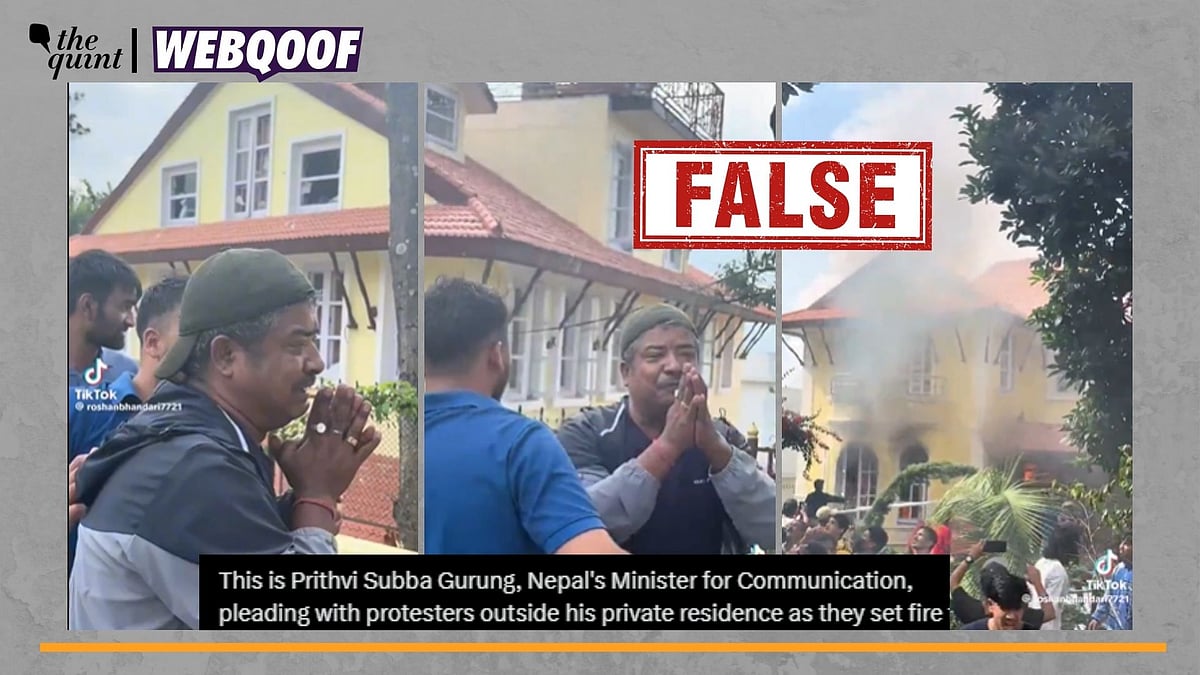 <div class="paragraphs"><p>Fact-Check | The video does not show Nepal's Minister for Communication, Information and Technology Prithvi Subba Gurung.</p></div>