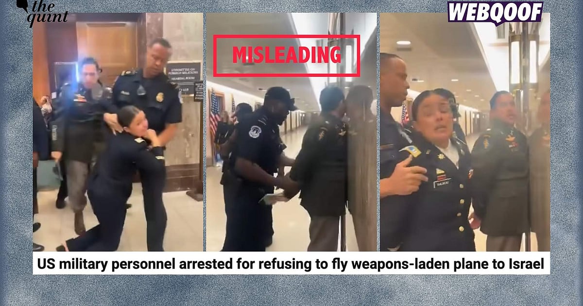 Video Falsely Claims US Pilots Arrested for Refusing to Fly Weapons to Israel
