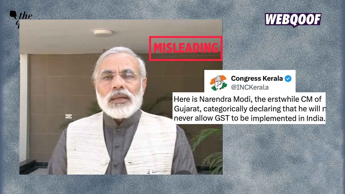 <div class="paragraphs"><p>An old, clipped video of PM Narendra Modi is being shared to falsley claim that he said, 'GST can never be successful'. </p></div>