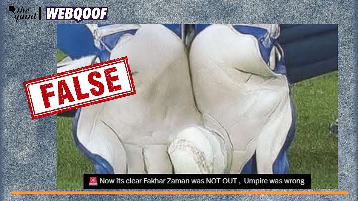 <div class="paragraphs"><p>Fact-Check | The image is AI-generated and does not show a real visual of Fakhar Zaman's dismissal.</p></div>
