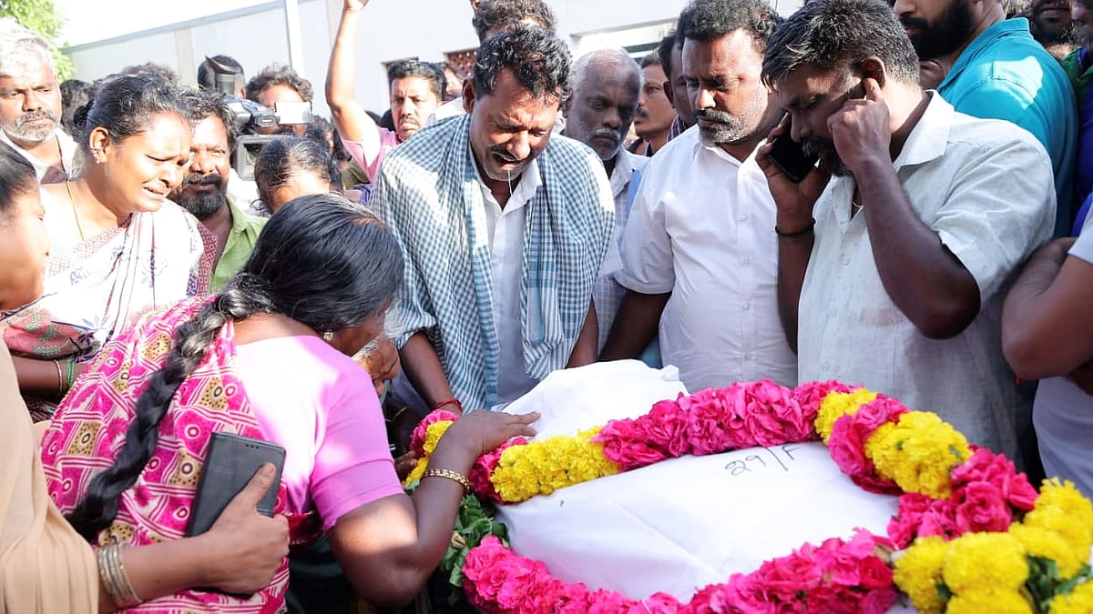 <div class="paragraphs"><p>Vijay's rally saw 41 deaths, including women and children. As many as 51 people are currently undergoing treatment in intensive care units at the Karur Government Medical College Hospital.</p></div>
