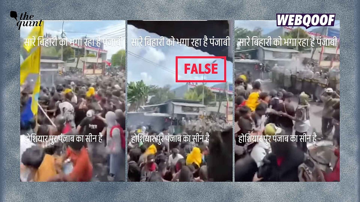 <div class="paragraphs"><p>A video from Indonesia is being shared with two false claims about it showing Nepal's protests, or showing Bihari migrants being chased out of Punjab's Hoshiarpur.</p></div>