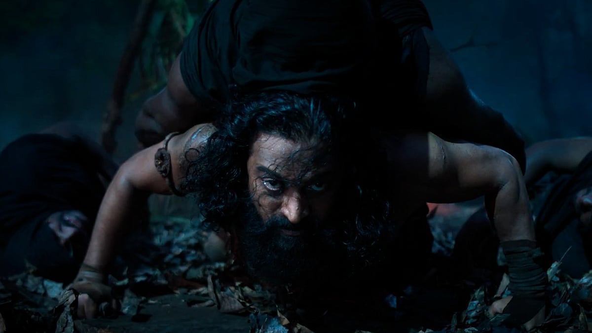 <div class="paragraphs"><p>Rishab Shetty in a still from the trailer of <em>Kantara: Chapter 1.</em></p></div>