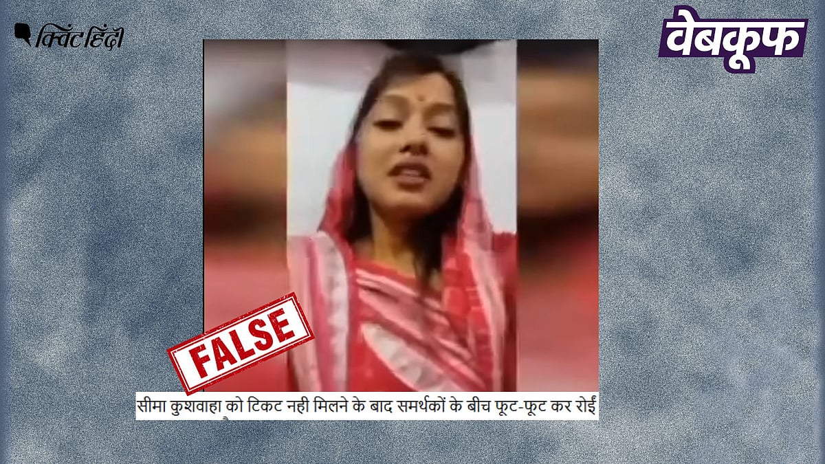 <div class="paragraphs"><p>टिकट ना मिलने पर रोते हुए सीमा कुशवाहा का यह वीडियो हालिया नहीं पुराना है</p></div>