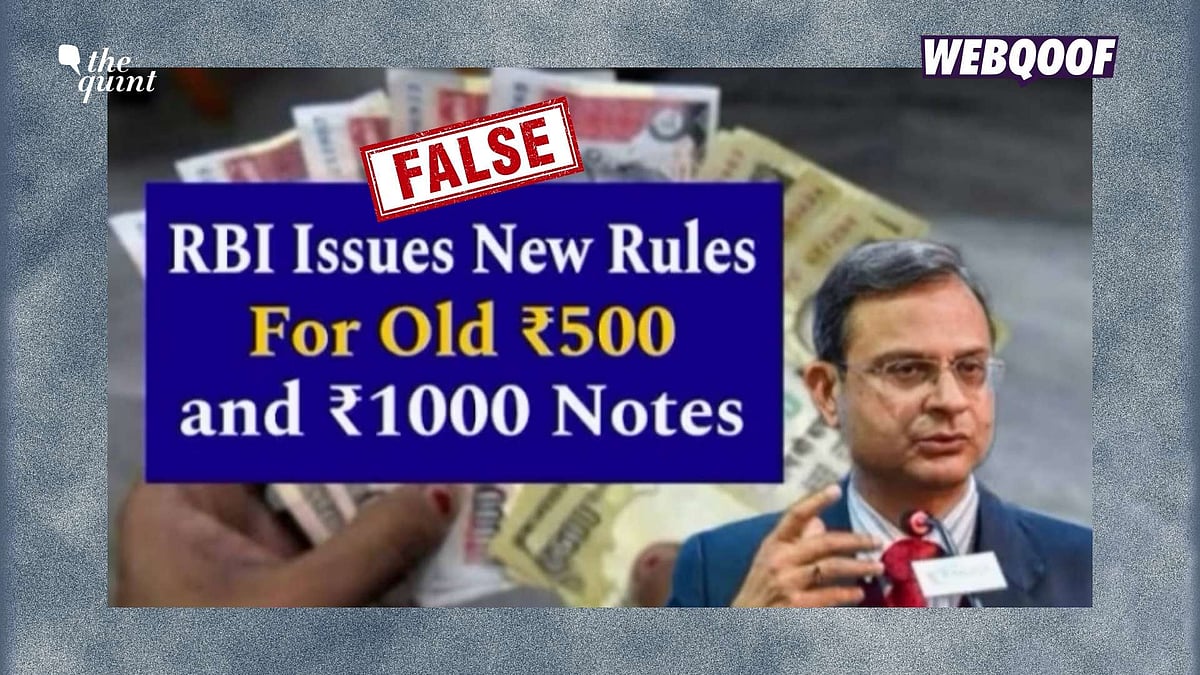 <div class="paragraphs"><p>Social media users are sharing posts which falsely claim that the RBI has issued 'new rules' for exchanging demonetised Rs 500 and Rs 1000 notes.</p></div>