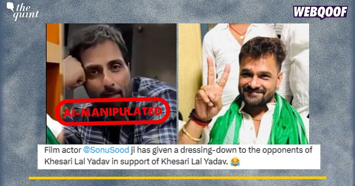 AI-Manipulated Video of Sonu Sood Backing Bihar Candidate Goes Viral