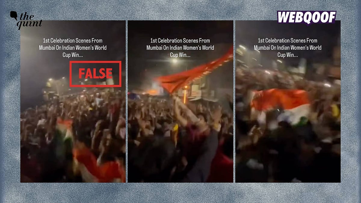 <div class="paragraphs"><p>An old video from Kolhapur is being shared to falsely claim that it shows people celebrating India's win at the 2025 ICC Women’s World Cup in Mumbai.</p></div>