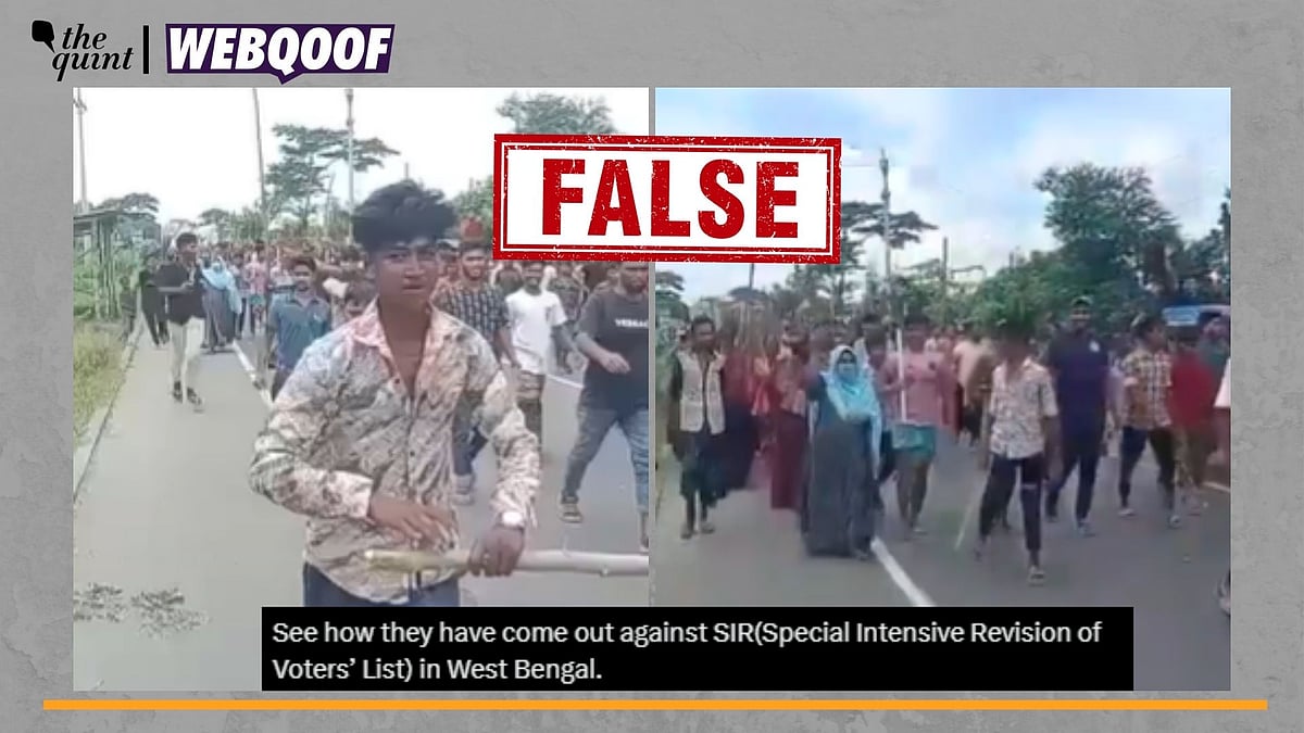 <div class="paragraphs"><p>Fact-Check | The video has been online since September 2025, which predates the beginning of SIR in West Bengal.</p></div>