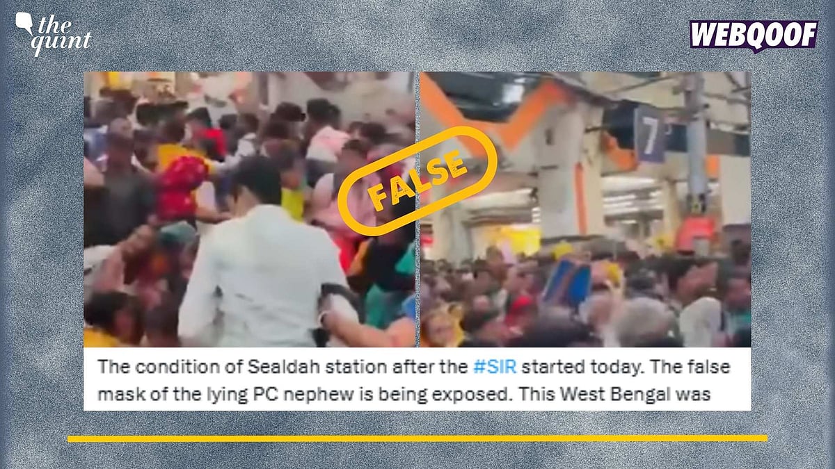 <div class="paragraphs"><p>Fact-Check: We located the same video from 15 October, whereas the SIR was announced on 27 October. </p></div>