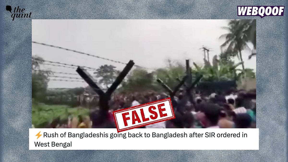 <div class="paragraphs"><p>The viral post claims that the clip shows illegal immigrants in West Bengal&nbsp;fleeing towards Bangladesh because they fear SIR.</p></div>