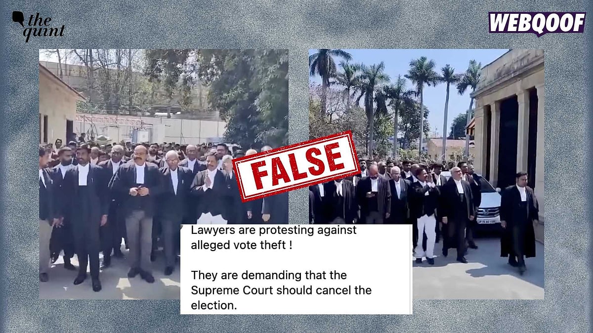 <div class="paragraphs"><p>The viral post claims that the lawyers seen in the video are protesting against alleged vote theft and are demanding that the Supreme Court cancel the elections.</p></div>
