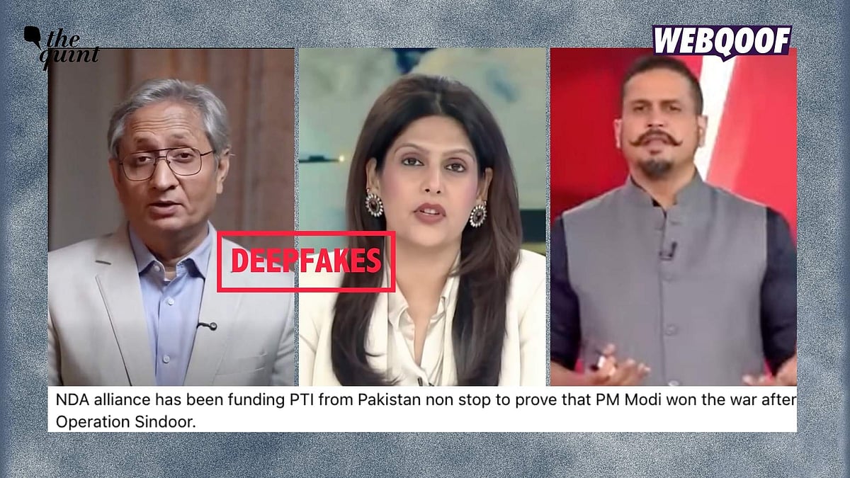 <div class="paragraphs"><p>Deepfakes of journalists Ravish Kumar, Palki Sharma Upadhyay, and Shiv Aroor are being shared with the false claim that they reported about Bihar's NDA leaders funding Pakistan's PTI.</p></div>