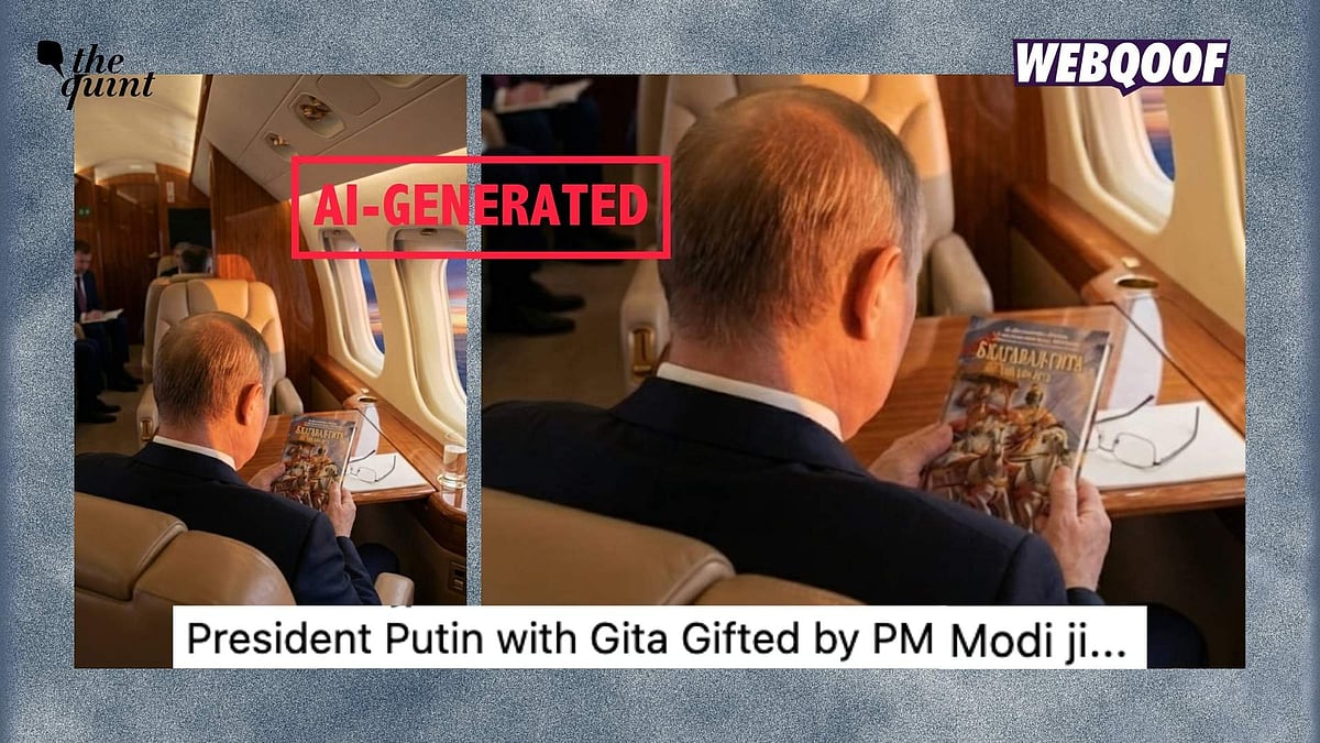 <div class="paragraphs"><p>An AI-generated image is being shared to falsely claim that it shows Russian President Vladimir Putin reading a copy of the Bhagavad Gita.</p></div>