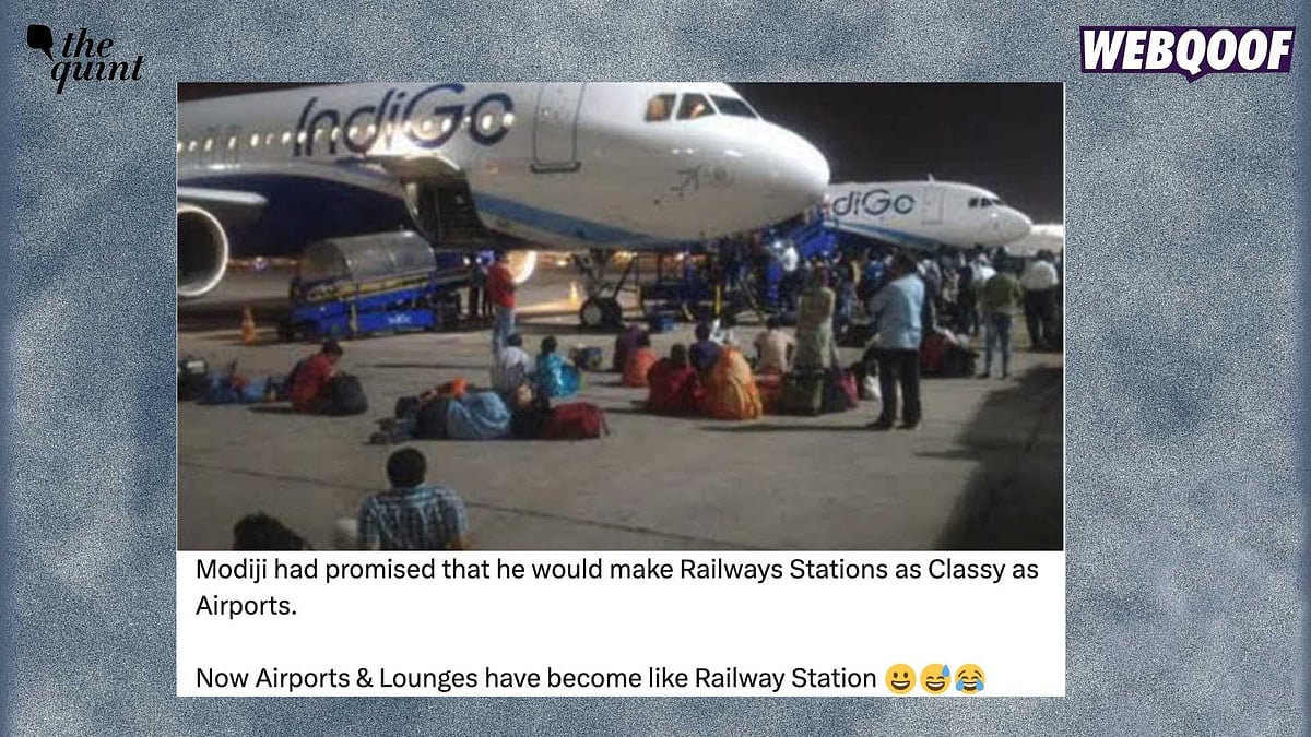 <div class="paragraphs"><p>A viral post claims that airports have now "become like railway stations."</p></div>
