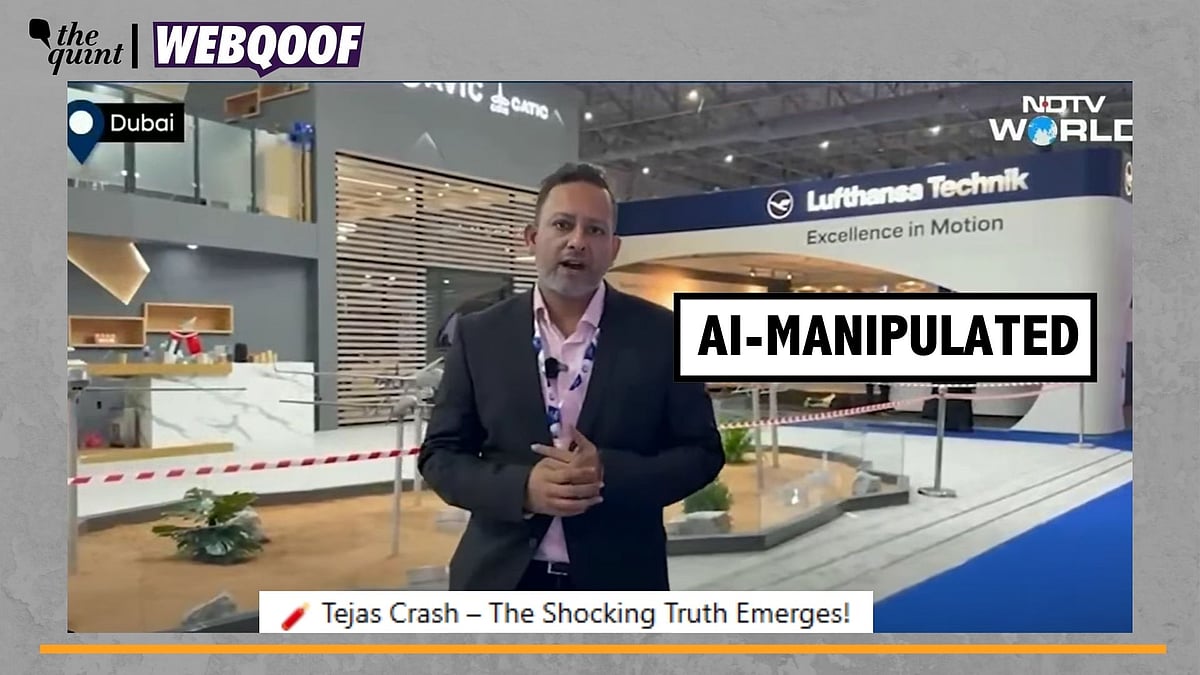 <div class="paragraphs"><p>Fact-Check | The video is manipulated using the help of Artificial Intelligence (AI).</p></div>