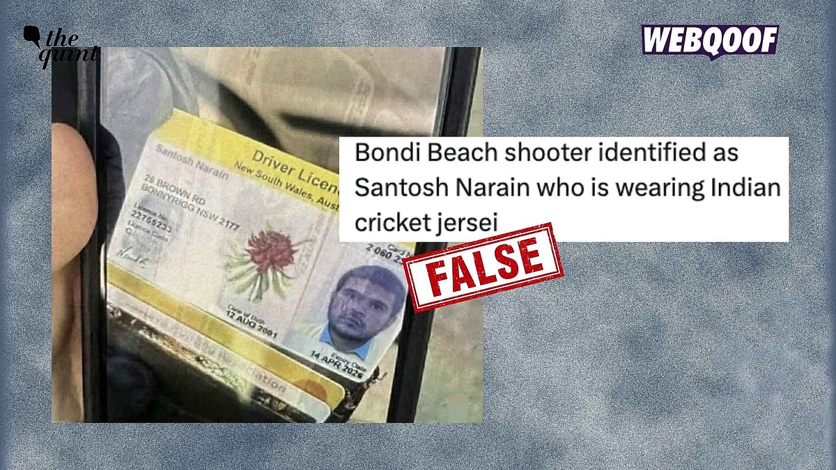 <div class="paragraphs"><p>An edited image is being shared to falsely claim that it shows the driver licence of one Santosh Narain who was identified as one of the accused in the Bondi Beach terror attack.</p></div>