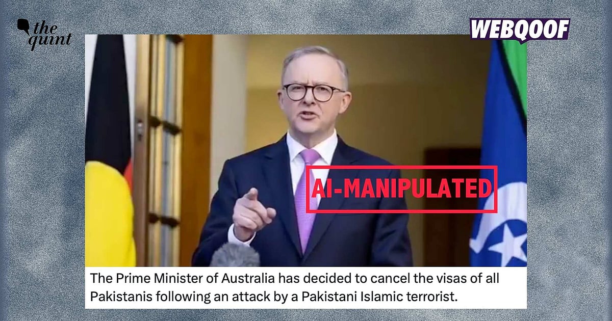 Deepfake Video Claims Australian PM Suspends Visas for Pakistanis