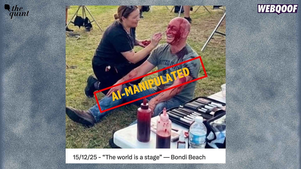 <div class="paragraphs"><p>The post claims that Ostrovsky staged his injuries using makeup for media appearances, suggesting the Bondi Beach attack was a hoax.</p></div>