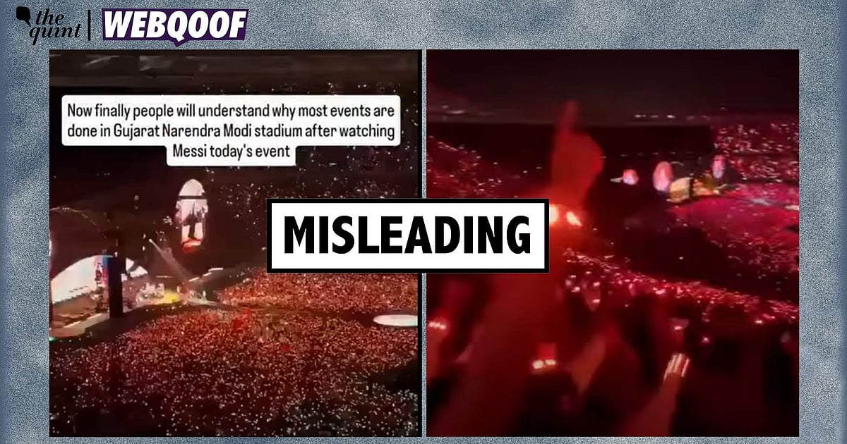 Misleading Video Claims to Show Messi's Ahmedabad Event
