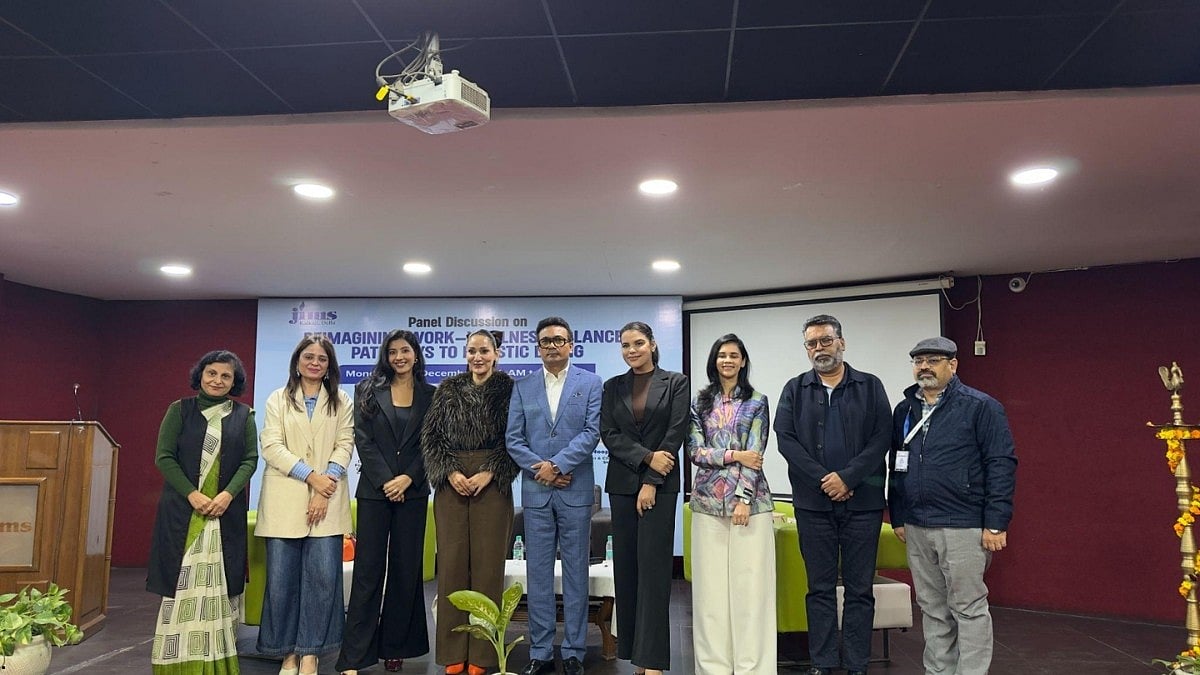 <div class="paragraphs"><p><strong>JIMS Kalkaji hosts a panel discussion on “Reimagining Work–Wellness Balance: Pathways to Holistic Living.”</strong></p></div>