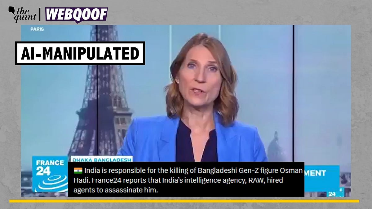 <div class="paragraphs"><p>Fact-Check | This video has been manipulated using the help of AI tools.</p></div>