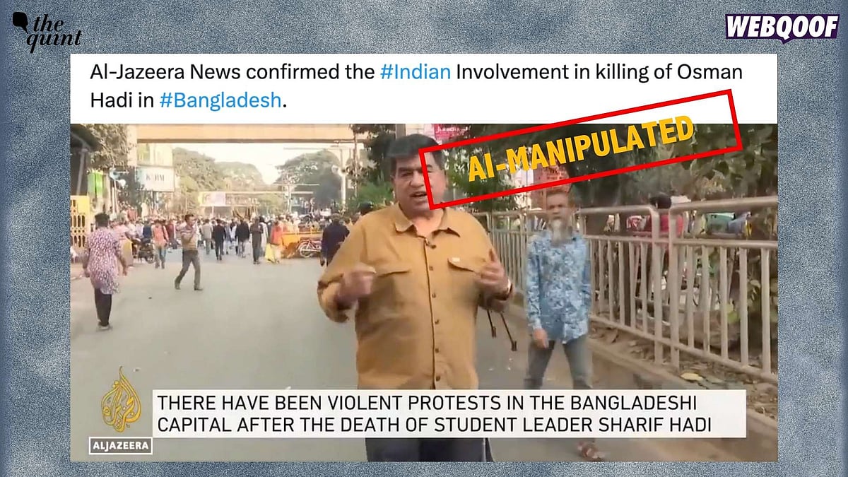 <div class="paragraphs"><p>The viral clip claims that Al Jazeera confirmed  India’s involvement in the killing of Sharif Osman Hadi.</p></div>