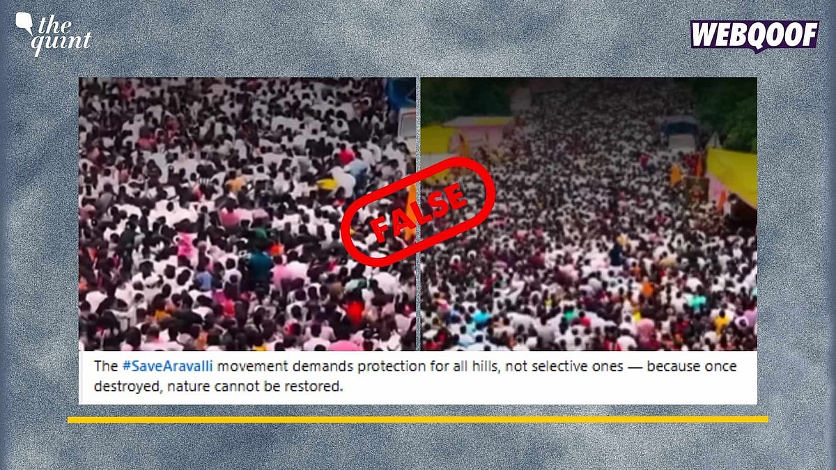 <div class="paragraphs"><p>Fact-Check: This video dates back to August and is not related to the 'Save Aravalli' movement. </p></div>