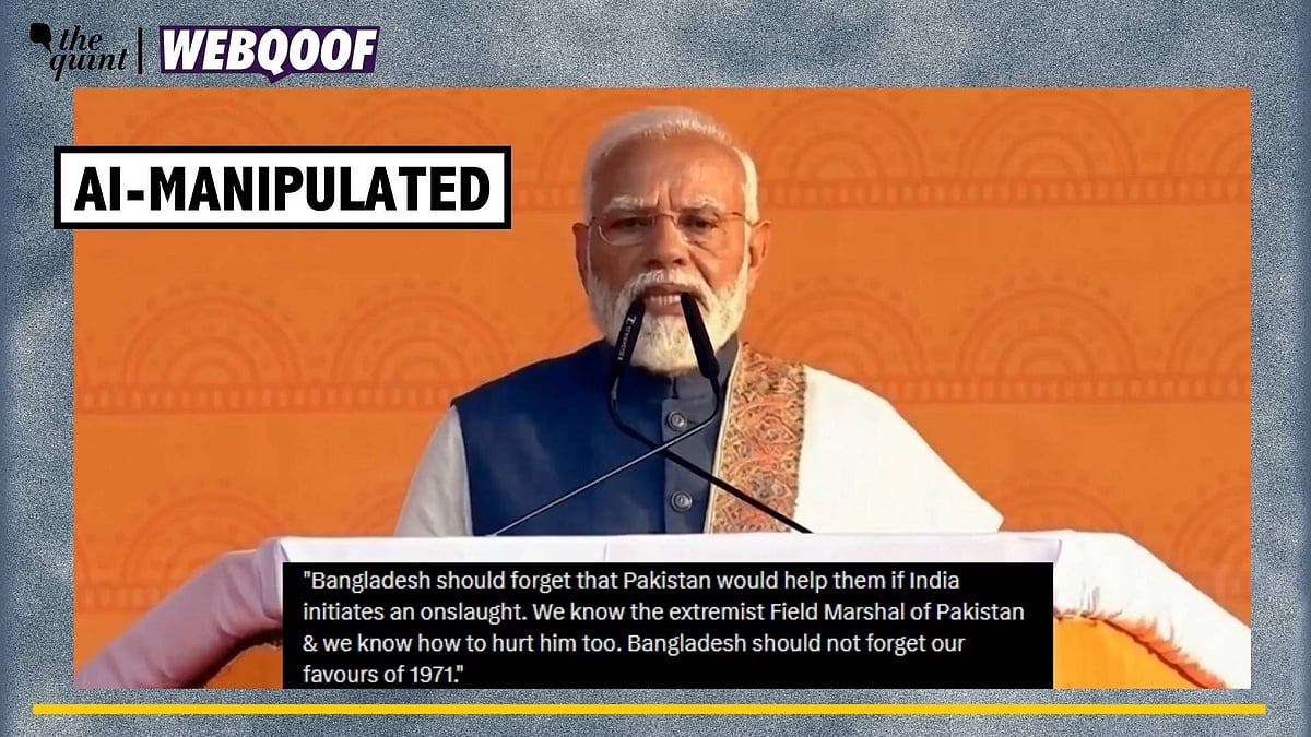 <div class="paragraphs"><p>Fact-Check | The video of PM Narendra Modi has been manipulated using the help of AI tools.</p></div>