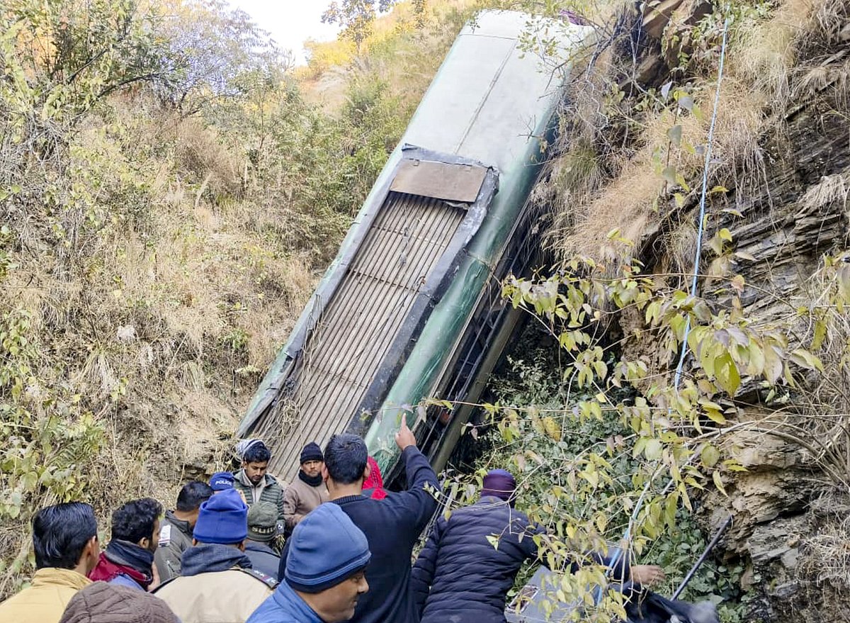 <div class="paragraphs"><p>On 30 December 2025, a bus carrying 18 passengers lost control and fell into a gorge near Bhikiyasen in Almora district, Uttarakhand. Seven people were confirmed dead and eleven others sustained injuries.</p></div>
