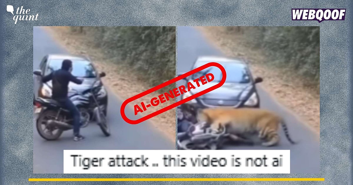 Fact-Checkers Confirm Viral Tiger Video AI-Generated