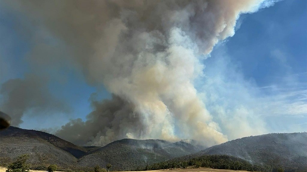 <div class="paragraphs"><p>Australian Bushfires: Temperatures soared past 40°C as a heatwave blanketed the state of Victoria, sparking dozens of blazes that ripped through more than 300,000 hectares (740,000 acres) combined. </p></div>
