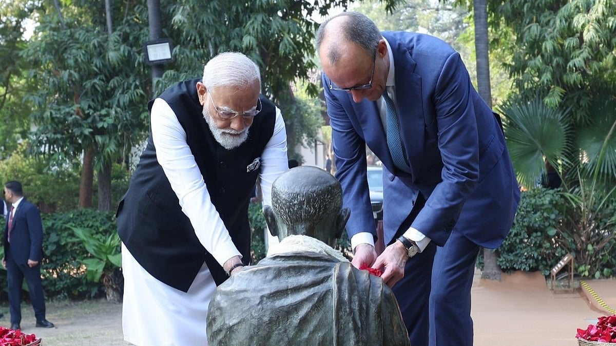 <div class="paragraphs"><p>German Chancellor Friedrich Merz arrived in India for his first bilateral visit outside the NATO and European Union space</p></div>