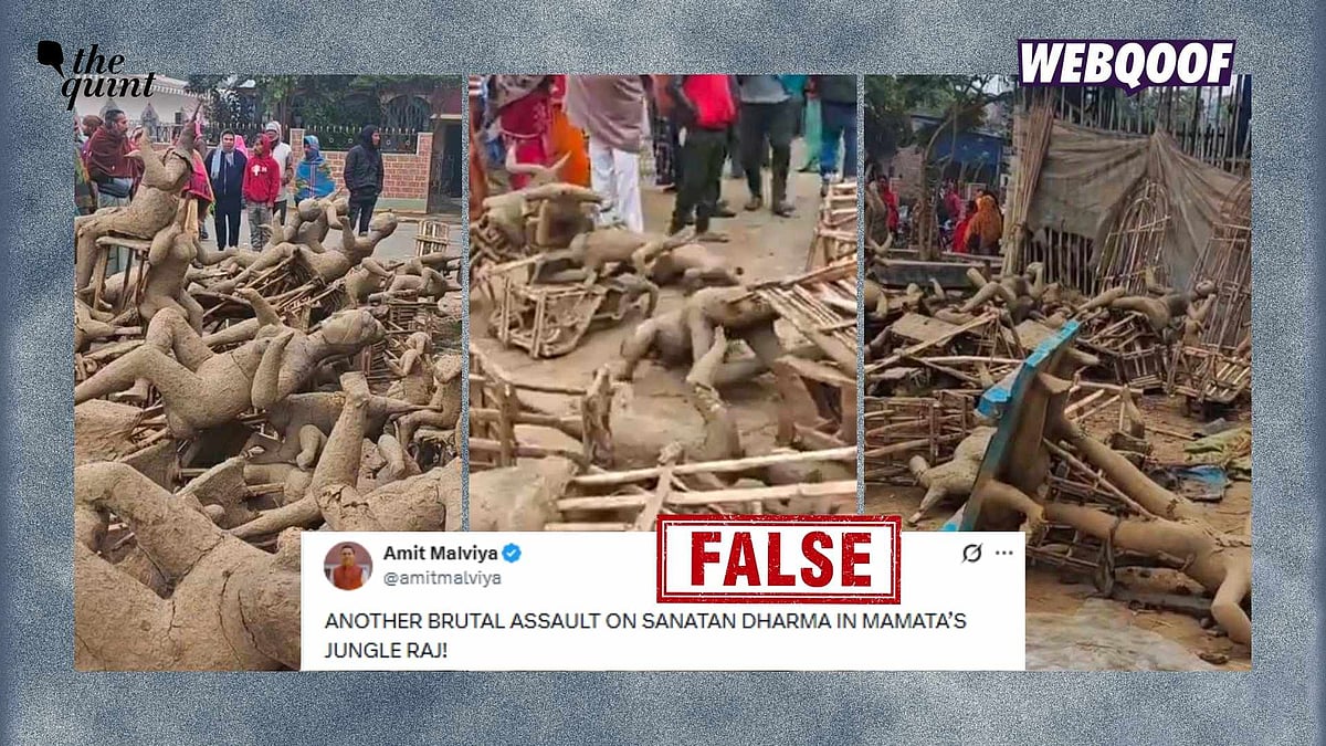 <div class="paragraphs"><p>An incident of Hindu idols being vandalised in Shantipur, West Bengal is being shared on social media with a false communal spin.</p></div>