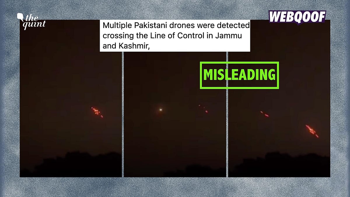 <div class="paragraphs"><p>An old video from May 2025 is being shared with the misleading claim that it shows recent visuals of drone sightings along the LoC in Jammu and Kashmir.</p></div>