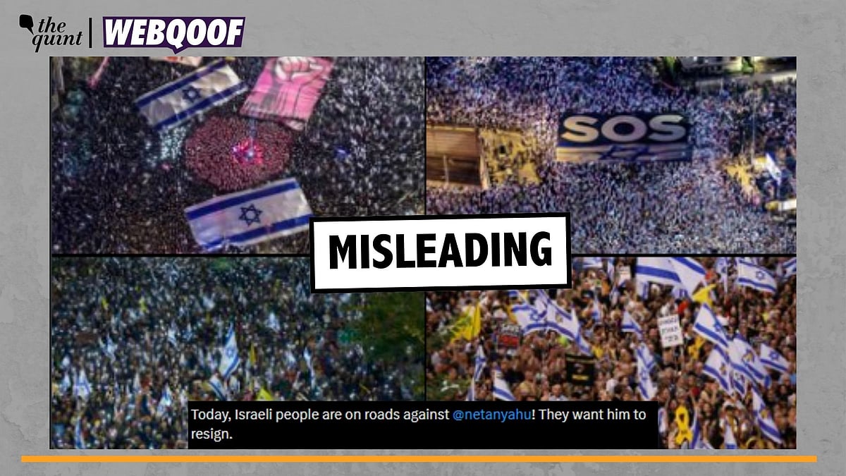 <div class="paragraphs"><p>Fact-Check | These visuals are old and do not show recent images of protest against Israeli PM Benjamin Netanyahu.</p></div>