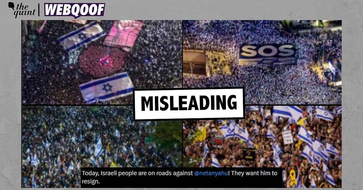 Old Images Shared as Recent Protests Against Netanyahu
