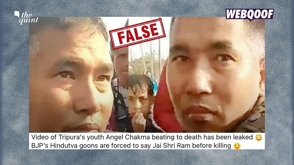 <div class="paragraphs"><p>An old, unrelated video is being shared to falsely claim that it shows a video recorded before Tripura man Anjel Chakma's death.</p></div>