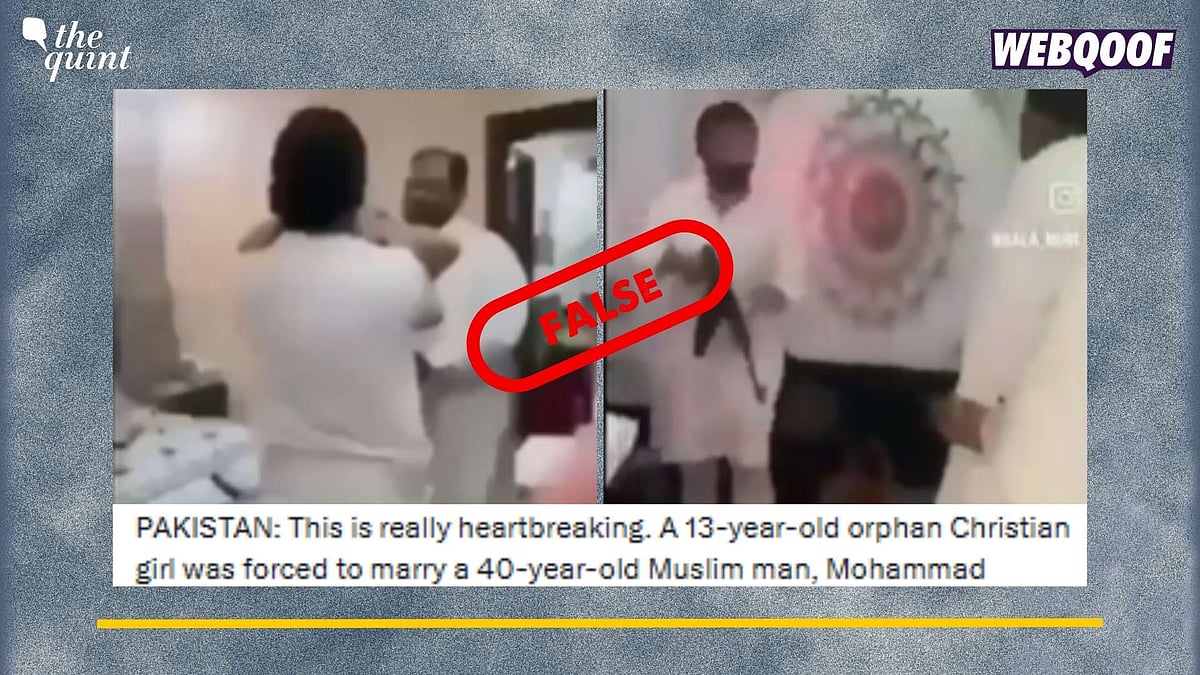 Clip Shows Old Pak Man Forcing Teen Christian Girl To Marry? Claim Is False!
