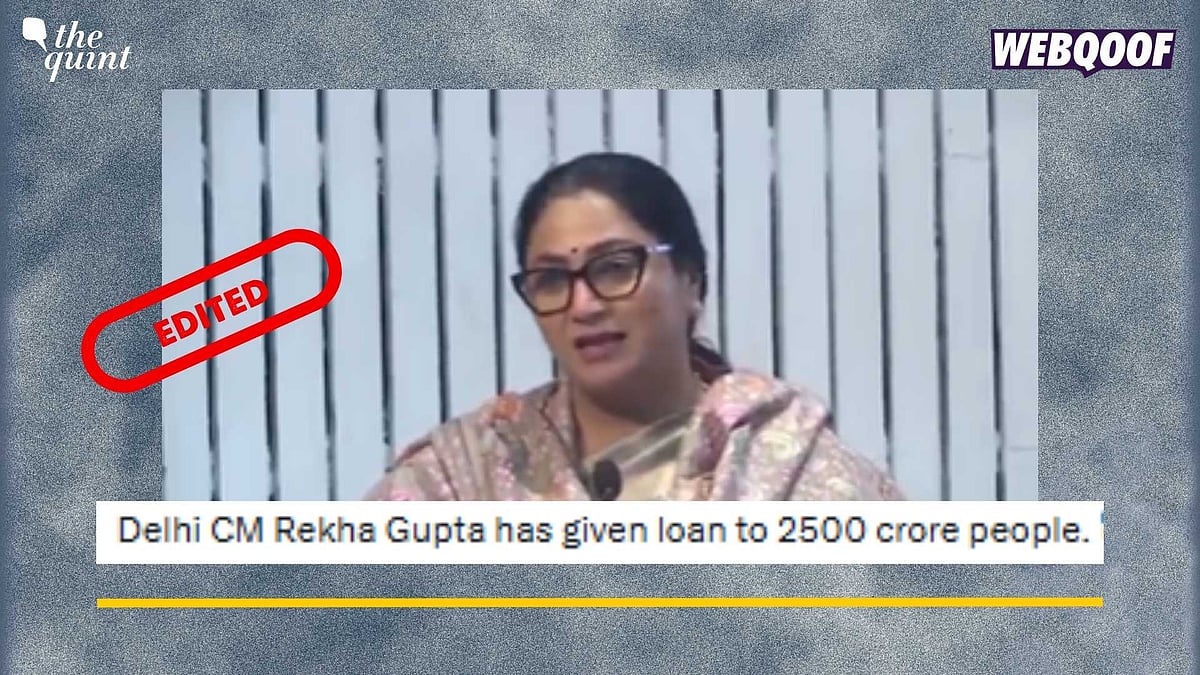 <div class="paragraphs"><p>Fact-Check:&nbsp;The viral clip is edited to mislead viewers as CM Gupta made no mention of '2,500 crore' people taking loans under the credit scheme.</p></div>