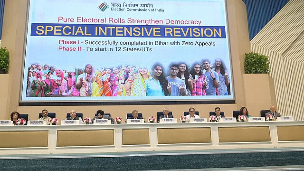 <div class="paragraphs"><p>A representational image from a press conference of the Election Commission of India (ECI).</p></div>