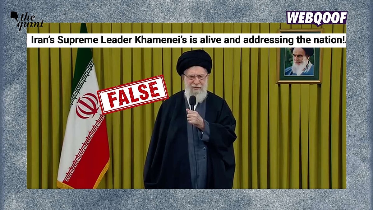 <div class="paragraphs"><p>A two-week old video is being shared to falsely claim that it shows a recent video of Iran's Supreme Leader Ayatollah Ali Khamenei dismissing reports of his death.</p></div>
