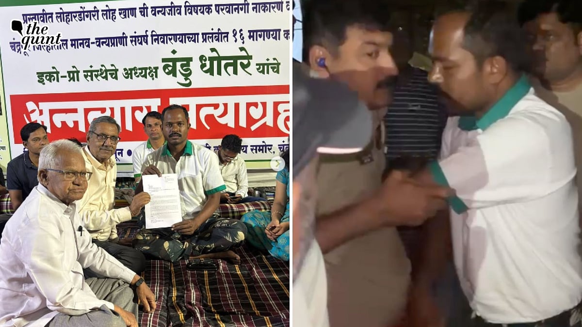 <div class="paragraphs"><p>Mining in Maharashtra Tiger Corridor: Activist on Hunger Strike Forcefully Removed</p></div>