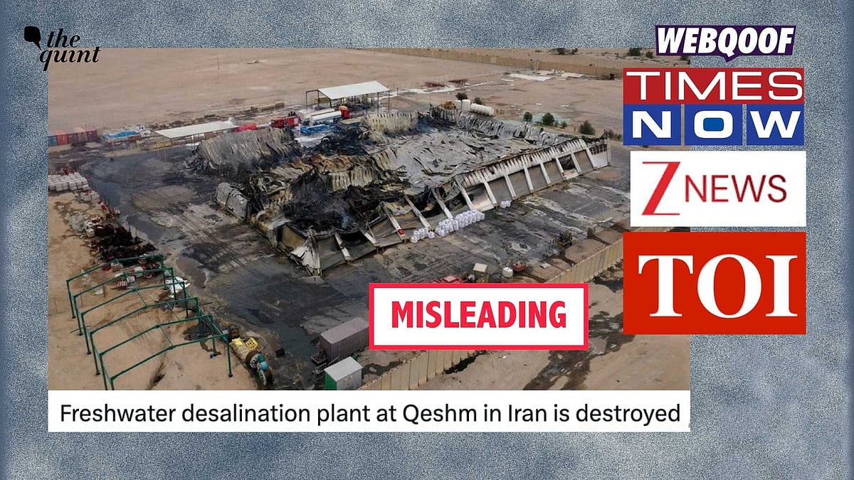 <div class="paragraphs"><p>Social media users and news organisations shared a photo from Iraq to falsely claim that it shows a destroyed desalination plant in Iran.</p></div>
