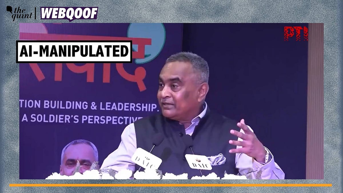 <div class="paragraphs"><p>Fact-Check | The video has been manipulated using the help of AI.</p></div>