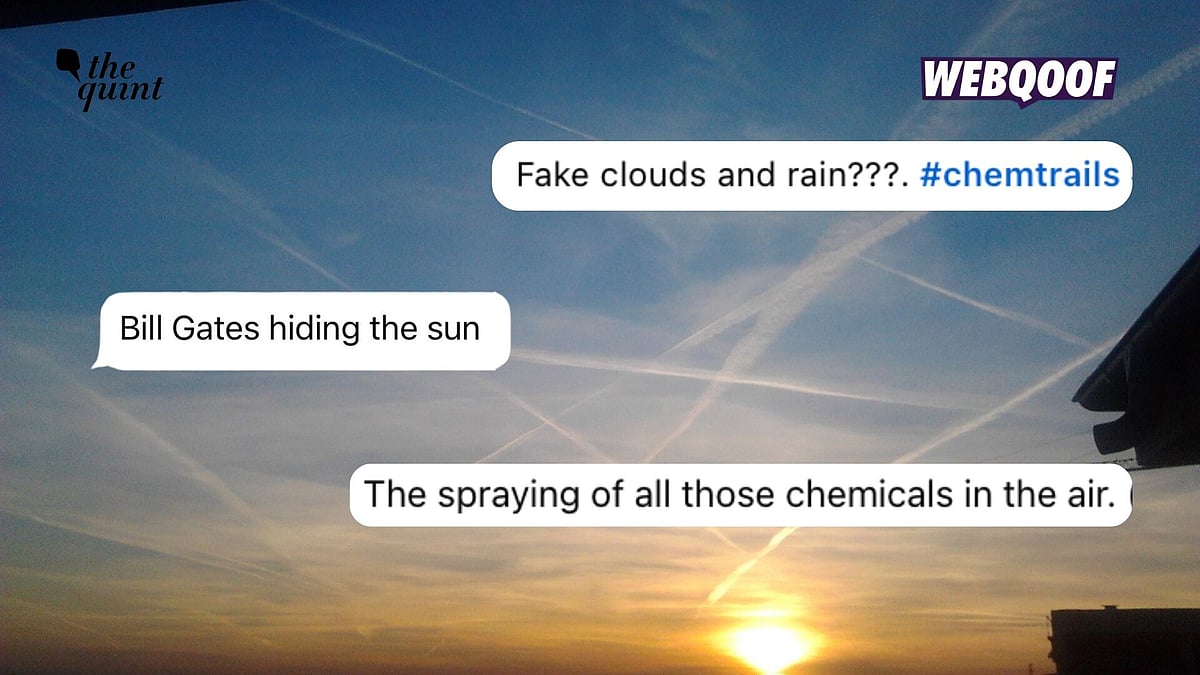 <div class="paragraphs"><p>‘Chemtrails’ are believed to be deliberately sprayed chemicals, assumed to have been dispersed by governments, global elites, or organisations, for malicious or nefarious reasons.</p></div>