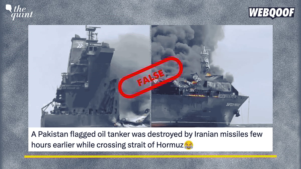 <div class="paragraphs"><p>Fact-Check: The ship in the viral clip does not show a Pakistani oil tanker.&nbsp;</p></div>