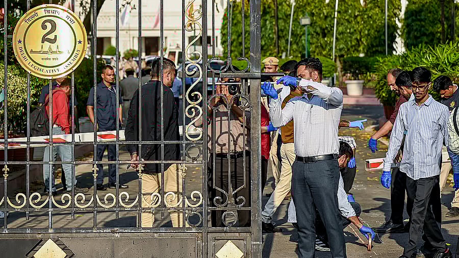 <div class="paragraphs"><p>On 6 April 2026, a masked man driving a white Tata Sierra SUV broke through Gate No 2 of the Delhi Legislative Assembly premises around 2 pm.</p></div>