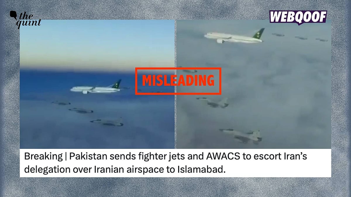 <div class="paragraphs"><p>An old video is being shared with the misleading claim that it shows Pakistan Air Force's fighter jets escorting the Iranian delegation into Islamabad.</p></div>