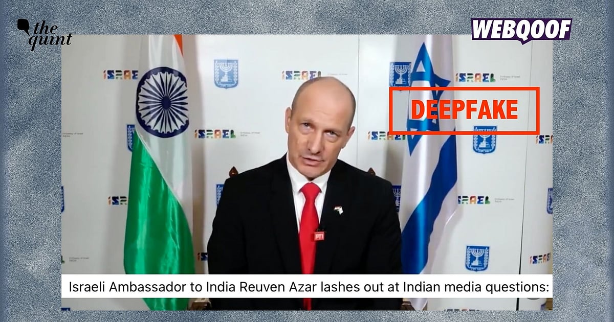[The Quint]Fact-Check: No, Israeli Ambassador Reuven Azar Didn’t ‘Lash Out’ at Indian Media